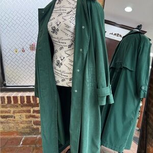 Gallery Deep Green Trench Coat